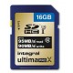 Integral SDHC 16GB 16Go UHS-I Class 10 mémoire flash