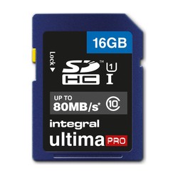 Integral 16GB SDHC UltimaPro 16Go UHS-I Class 10 mémoire fla