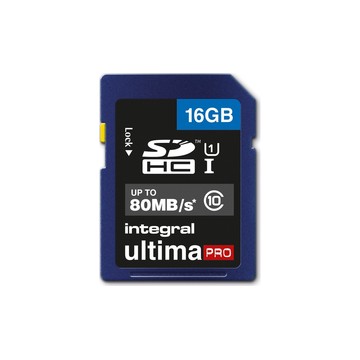 Integral 16GB SDHC UltimaPro 16Go UHS-I Class 10 mémoire fla