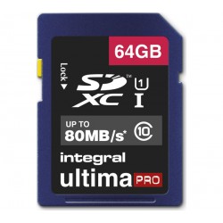 Integral 64GB SDXC UltimaPro 64Go UHS-I Class 10 mémoire fla