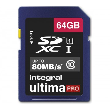 Integral 64GB SDXC UltimaPro 64Go UHS-I Class 10 mémoire fla