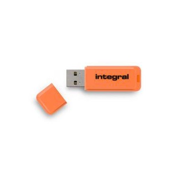 Integral 8GB Neon USB flash Drive 8Go 2.0 Orange lecteur