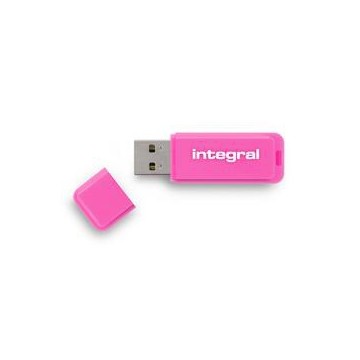 Integral 8GB Neon USB flash Drive 8Go 2.0 Rose lecteur