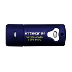 Integral Crypto Dual 140-2 2GB USB 2.0 2Go Bleu lecteur flas