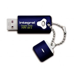 Integral 4GB Crypto Dual 140-2 4Go USB 2.0 Bleu lecteur flas