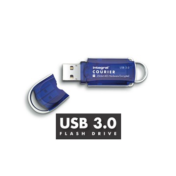 Integral 8GB Courier FIPS 197 8Go USB 3.0 Bleu