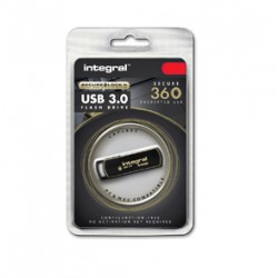 Integral 64GB Secure 360 Encrypted USB3.0 64Go USB 3.0 Noir