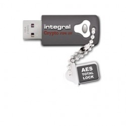 Integral 4GB Crypto 4Go USB 3.0 Gris lecteur flash