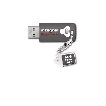 Integral 4GB Crypto 4Go USB 3.0 Gris lecteur flash