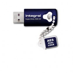 Integral 16GB Crypto Dual 16Go USB 3.0 Bleu lecteur flash