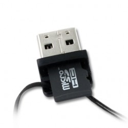 Integral microSD Card Reader Noir lecteur de carte mémoire
