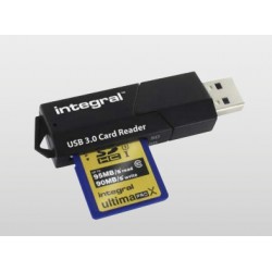 Integral USB 3.0 Card Reader Noir lecteur de carte mémoire