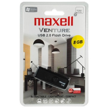 Maxell Venture USB 8Go 2.0 Noir lecteur flash