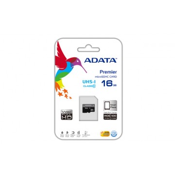 ADATA Premier MicroSDHC UHS-I U1 Class10 16GB 16Go Class 10 