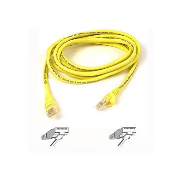 Belkin Cable patch CAT5 RJ45 snagless 10mYellow