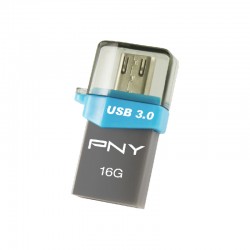 PNY OTG Duo-Link OU3 16GB 16Go USB 3.0/Micro-USB Noir lecteu