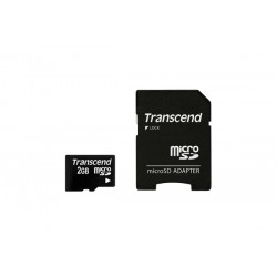 Transcend 2 GB MicroSD 2Go Class 4 mémoire flash