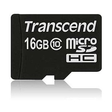 Transcend TS16GUSDC10 16Go MicroSDHC Class 10 mémoire flash