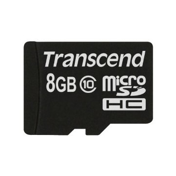 Transcend TS8GUSDC10 8Go MicroSDHC Class 10 mémoire flash