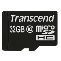 Transcend MicroSDHC 32GB 32Go Class 10 mémoire flash