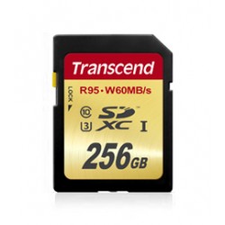 Transcend 256GB SDXC UHS-I U3 256Go Class 3 mémoire flash