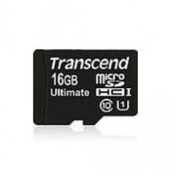 Transcend 16GB MicroSDHC Class 10 UHS-I (Ultimate) 16Go MLC 