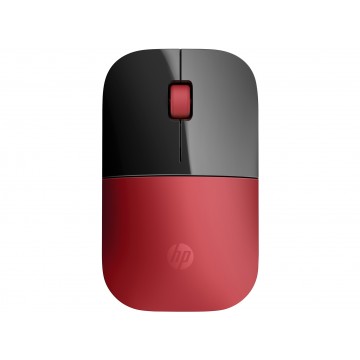 HP Z3700 Red Wireless Mouse RF sans fil Optique 1200DPI Noir