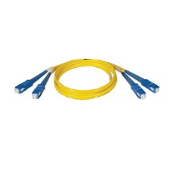 Tripp Lite Singlemode Fiber Optics 15-m (50-ft.) Duplex SMF 