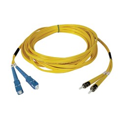 Tripp Lite Singlemode Fiber Optics 15-m (50-ft.) Duplex SMF 