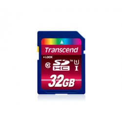 Transcend 32GB SDHC CL 10 UHS-1 32Go Class mémoire flash