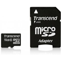 Transcend 16GB MicroSDHC Class 10 UHS-I 16Go mémoire flash