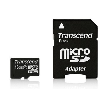 Transcend 16GB MicroSDHC Class 10 UHS-I 16Go mémoire flash