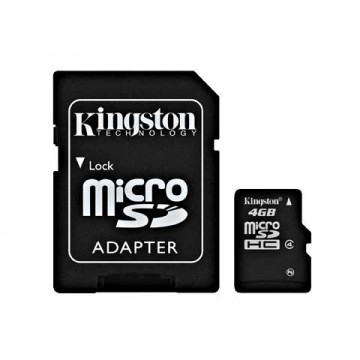 Kingston Technology 4GB MicroSDHC 4Go flash Class 4 mémoire