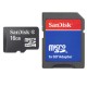 Sandisk MicroSD Card 16GB + Adapter 16Go mémoire flash