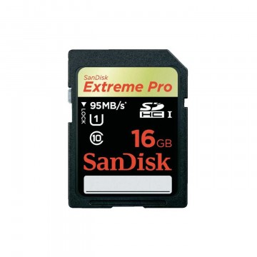 Sandisk 16GB Extreme Pro SDHC 16Go UHS Class 10 mémoire flas