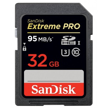 Sandisk 32GB Extreme Pro SDHC 32Go UHS Class 10 mémoire flas