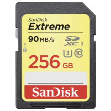 Sandisk 256GB Extreme SDXC U3/Class 10 256Go UHS-I Class mém