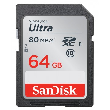 Sandisk SDSDUNC-064G-GN6IN 64Go SDXC UHS-I Class 10 mémoire 