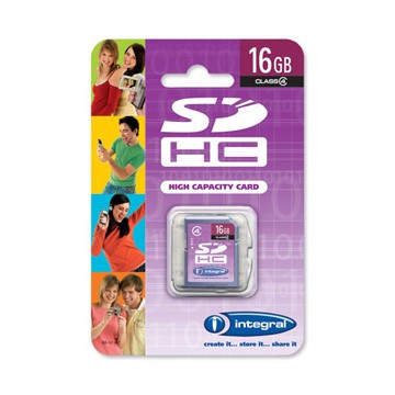 Integral 16GB SDHC Card Class 4 16Go mémoire flash