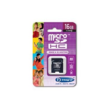 Integral 16GB MicroSDHC 16Go mémoire flash