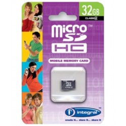 Integral INMSDH32G4NAV2 32Go MicroSDHC Class 4 mémoire flash