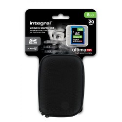 Integral INSDH8G10-20CASE-H 8Go SDHC Class 10 mémoire flash