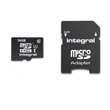 Integral INMSDH16G10 16Go MicroSDHC Class 10 mémoire flash