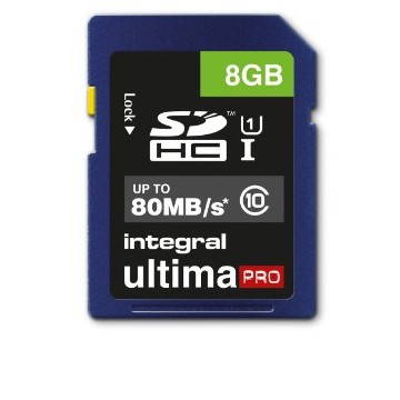 Integral 8GB SDHC UltimaPro 8Go UHS-I Class 10 mémoire flash