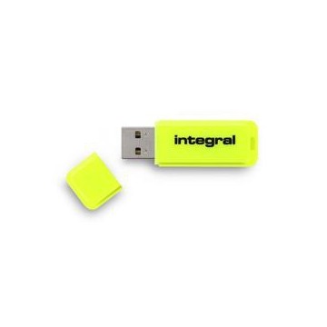 Integral 8GB Neon USB flash Drive 8Go 2.0 Jaune lecteur