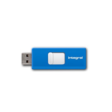 Integral Slide USB flash Drive 16GB 16Go 2.0 Bleu lecteur