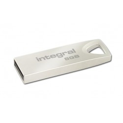 Integral Arc 8GB 8Go USB 2.0 Argent lecteur flash