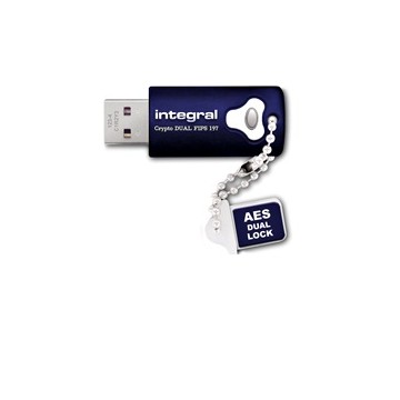 Integral 4GB Crypto Dual 4Go USB 3.0 Bleu lecteur flash