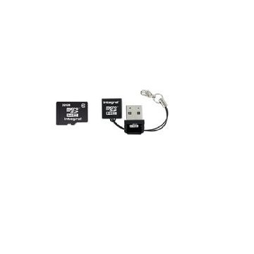 Integral INMSDH32G10-40NAUSBR USB Noir lecteur de carte mémo