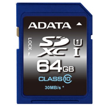 ADATA SDXC 64GB 64Go UHS Class 10 mémoire flash